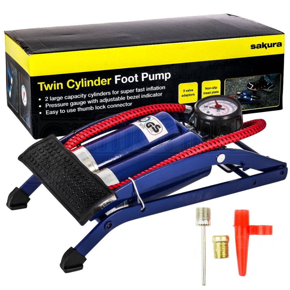 Double foot deals pump for car