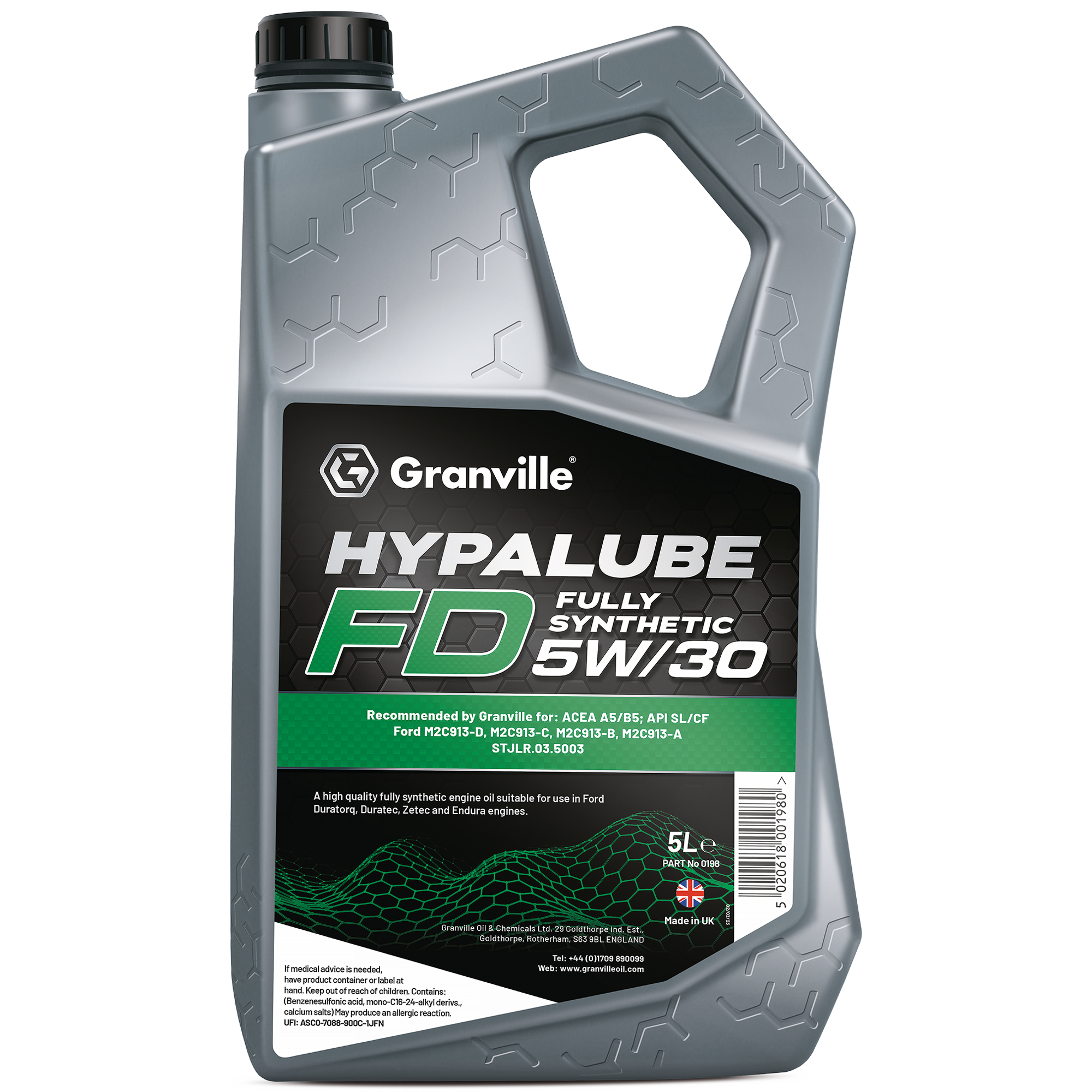 Granville Hypalube Fully Synthetic 5W/30 5 Litres