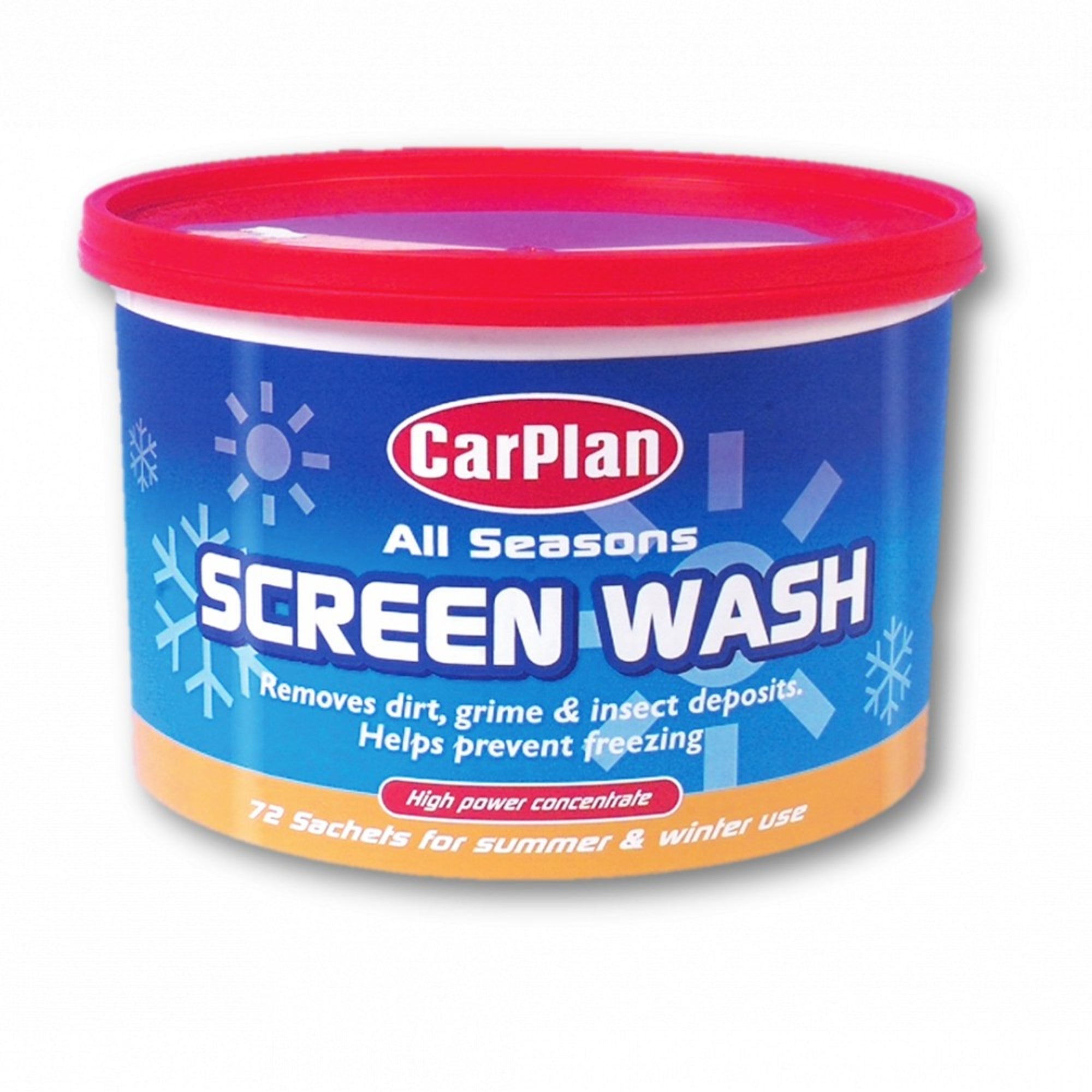 CarPlan Screenwash Sachet Bucket of 72