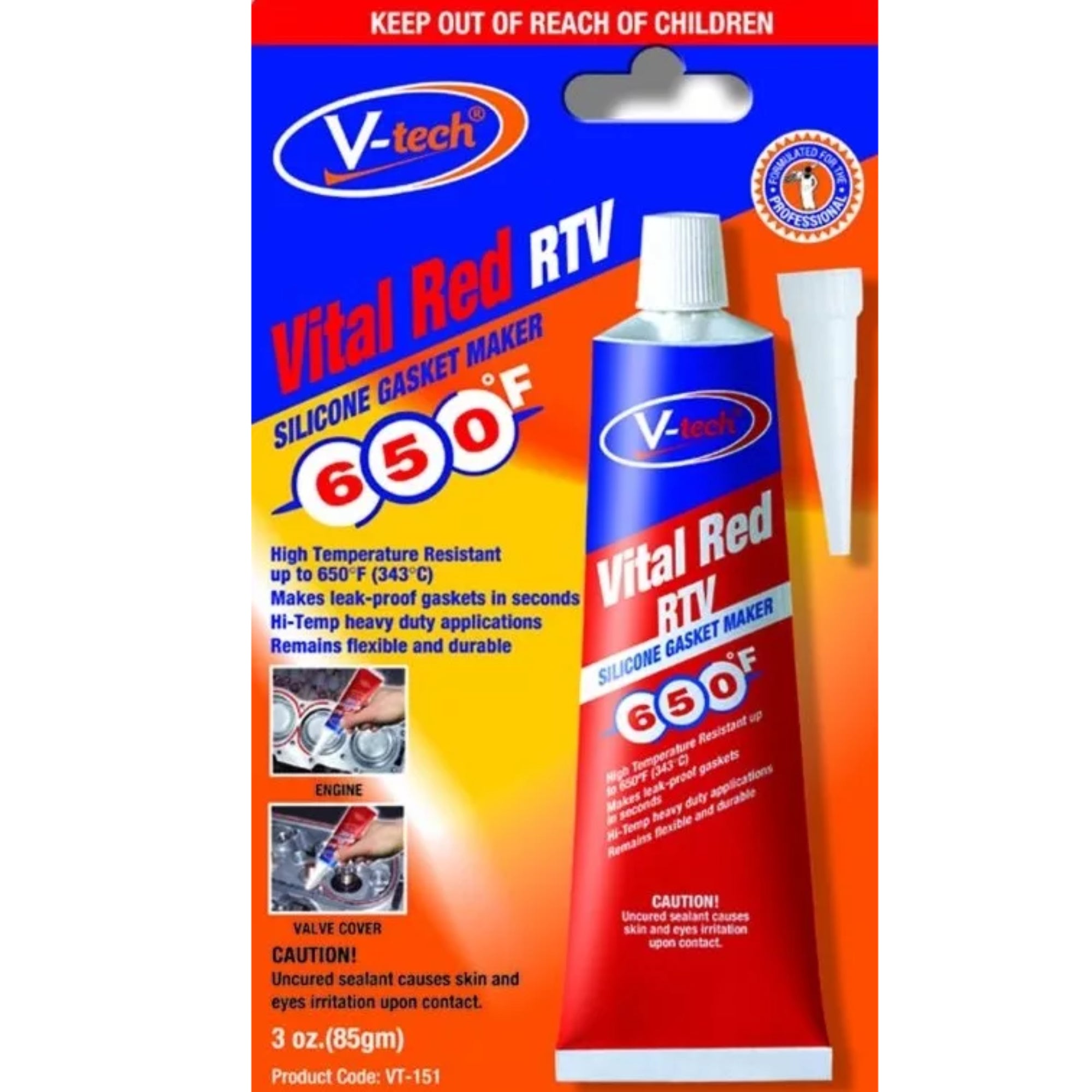 Vital Red RTV Gasket Makers -85gm