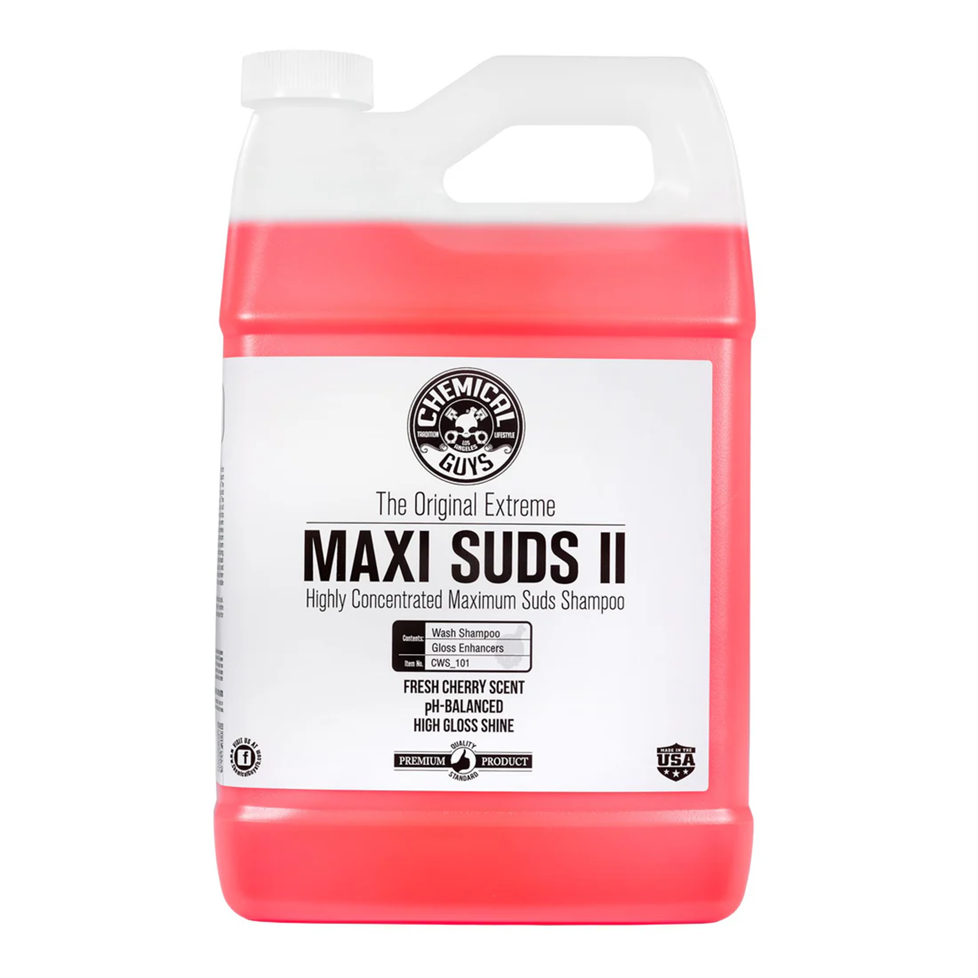 Chemical Guys CWS_101 Maxi-Suds II Snow Foam Cleanser Car Wash Soap (1 Gal)