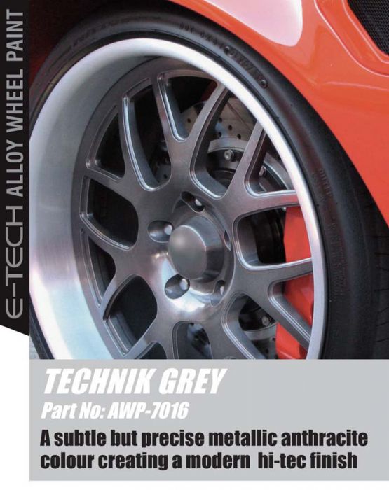 E-Tech Alloy Wheel Paint Technik Grey Aerosol 400ml