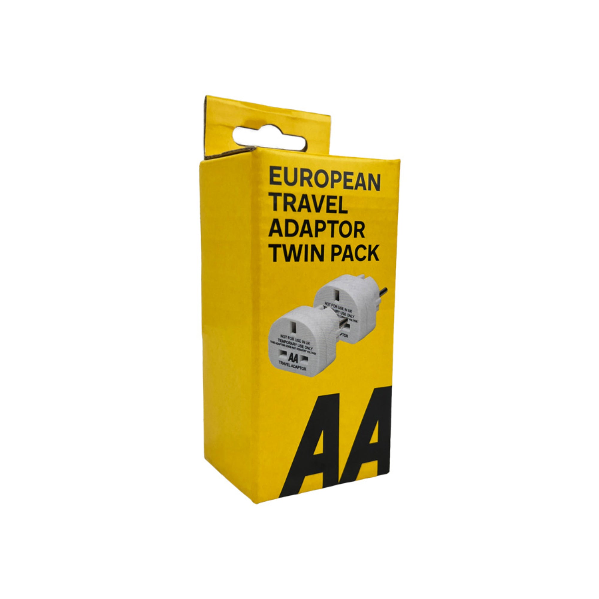 AA European Plug Adaptor (Twin Pack)