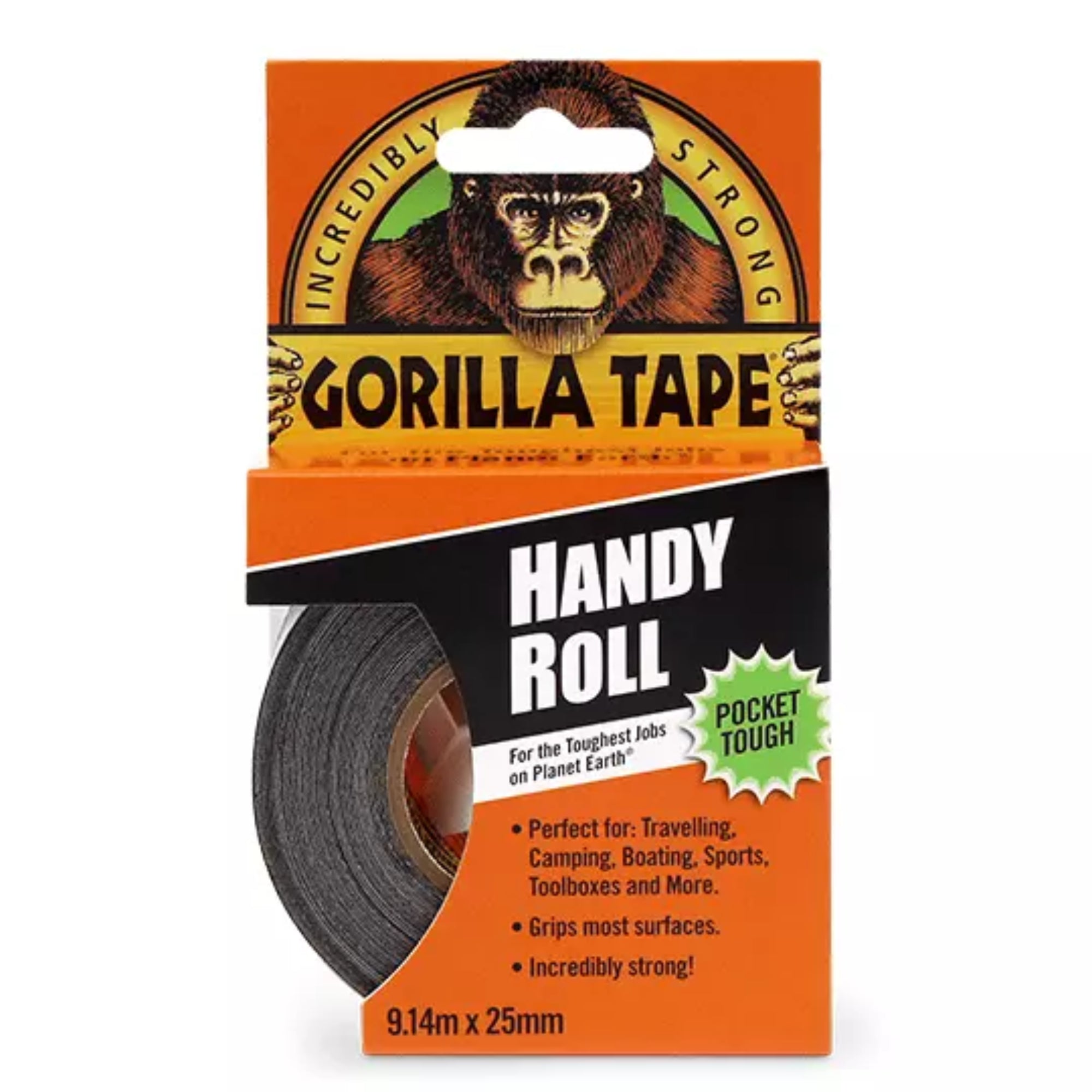 Gorilla Tape Handy Roll 9m - Black