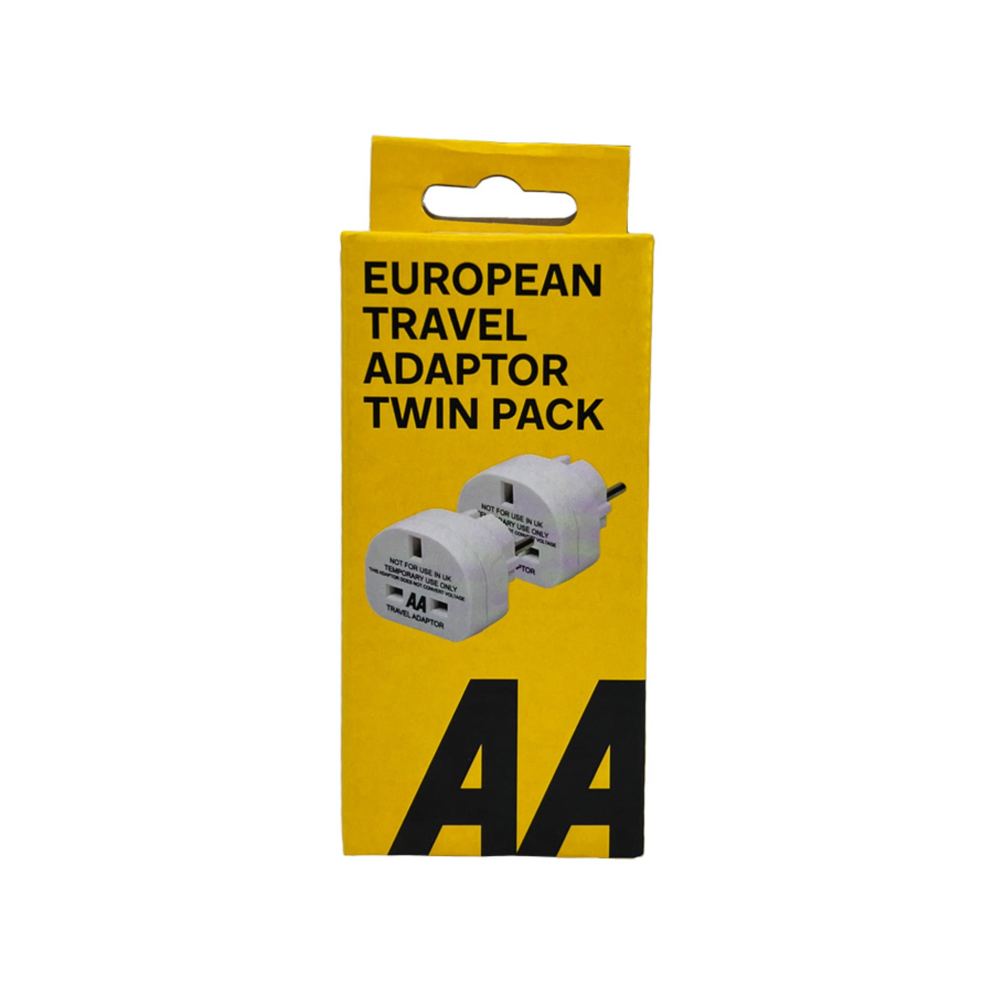 AA European Plug Adaptor (Twin Pack)