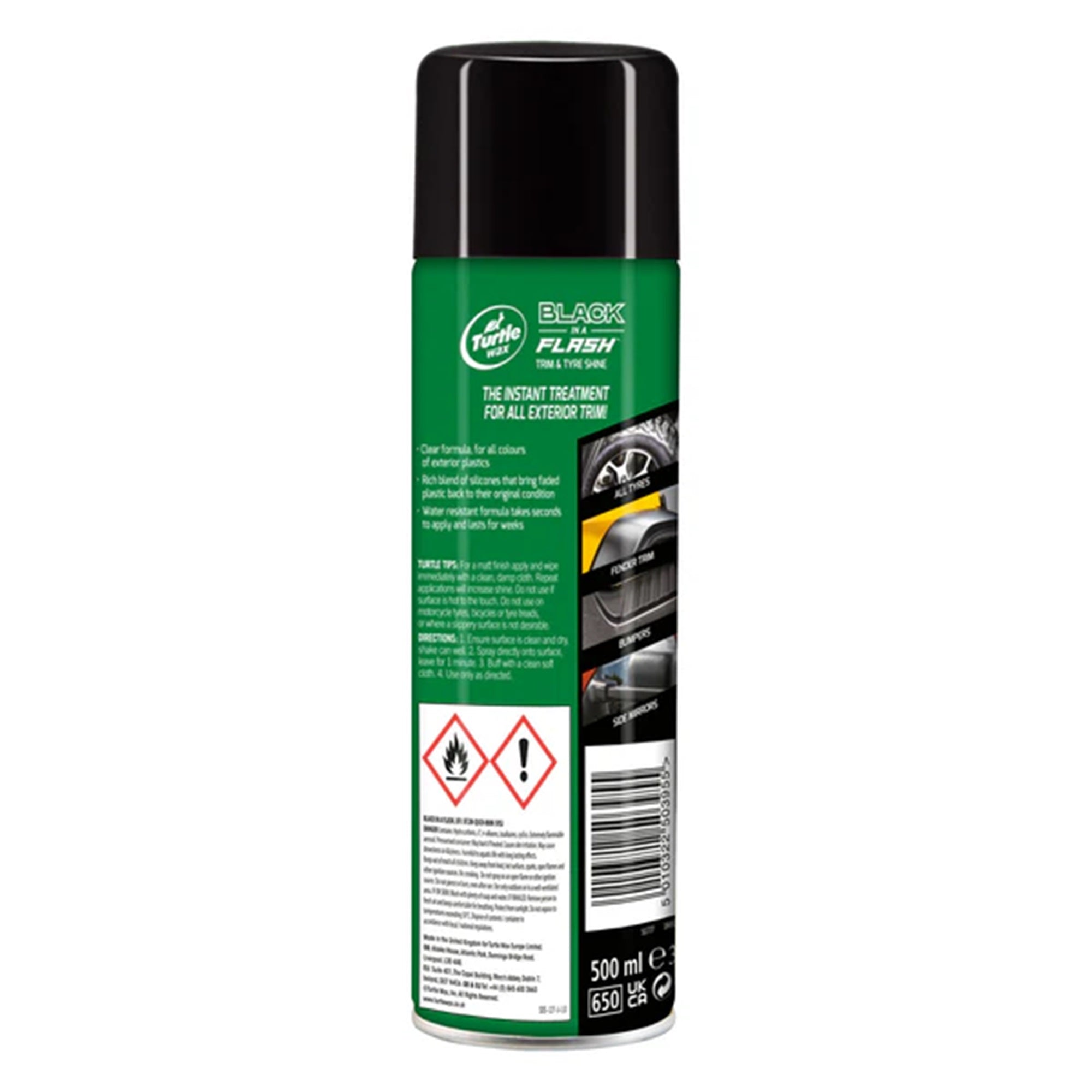 Turtle Wax Green Line Black In A Flash 500ml