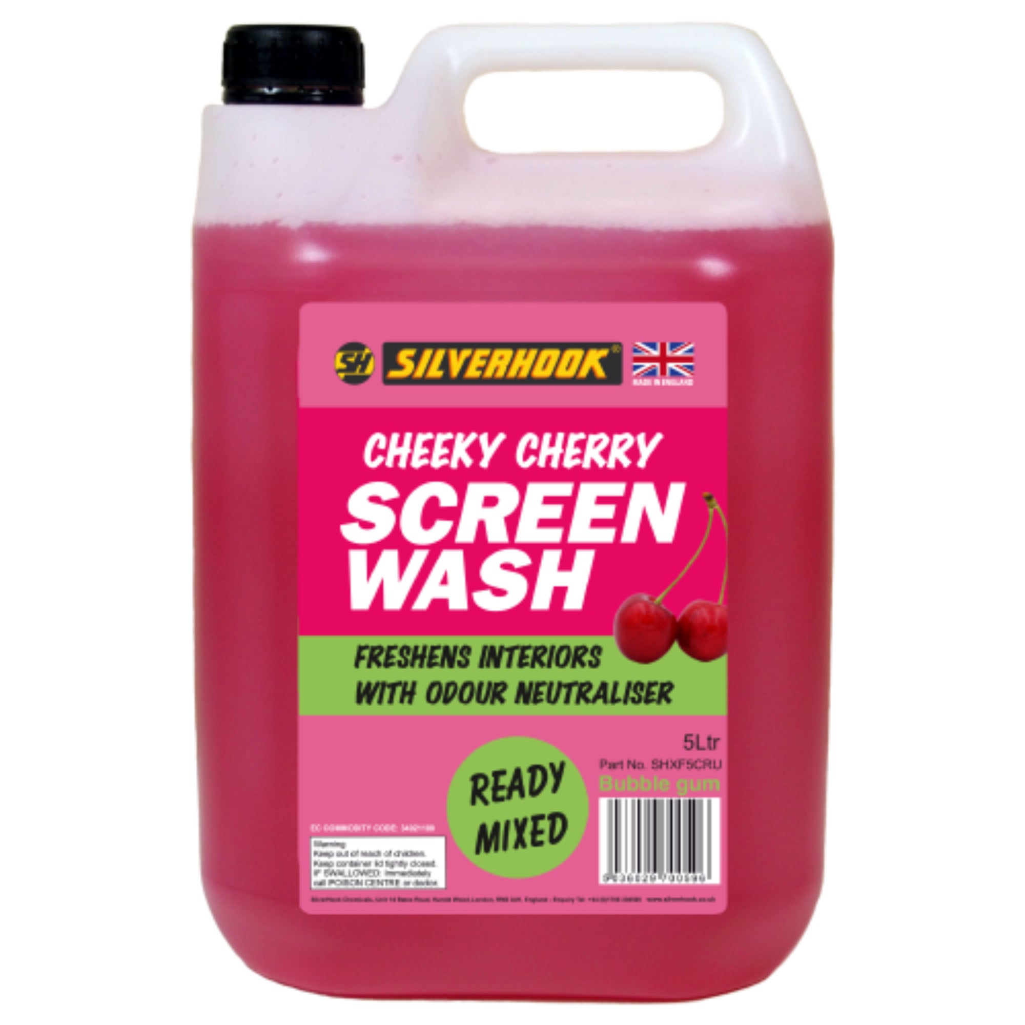 Silverhook Screen Wash Cherry Ready To Use 5L