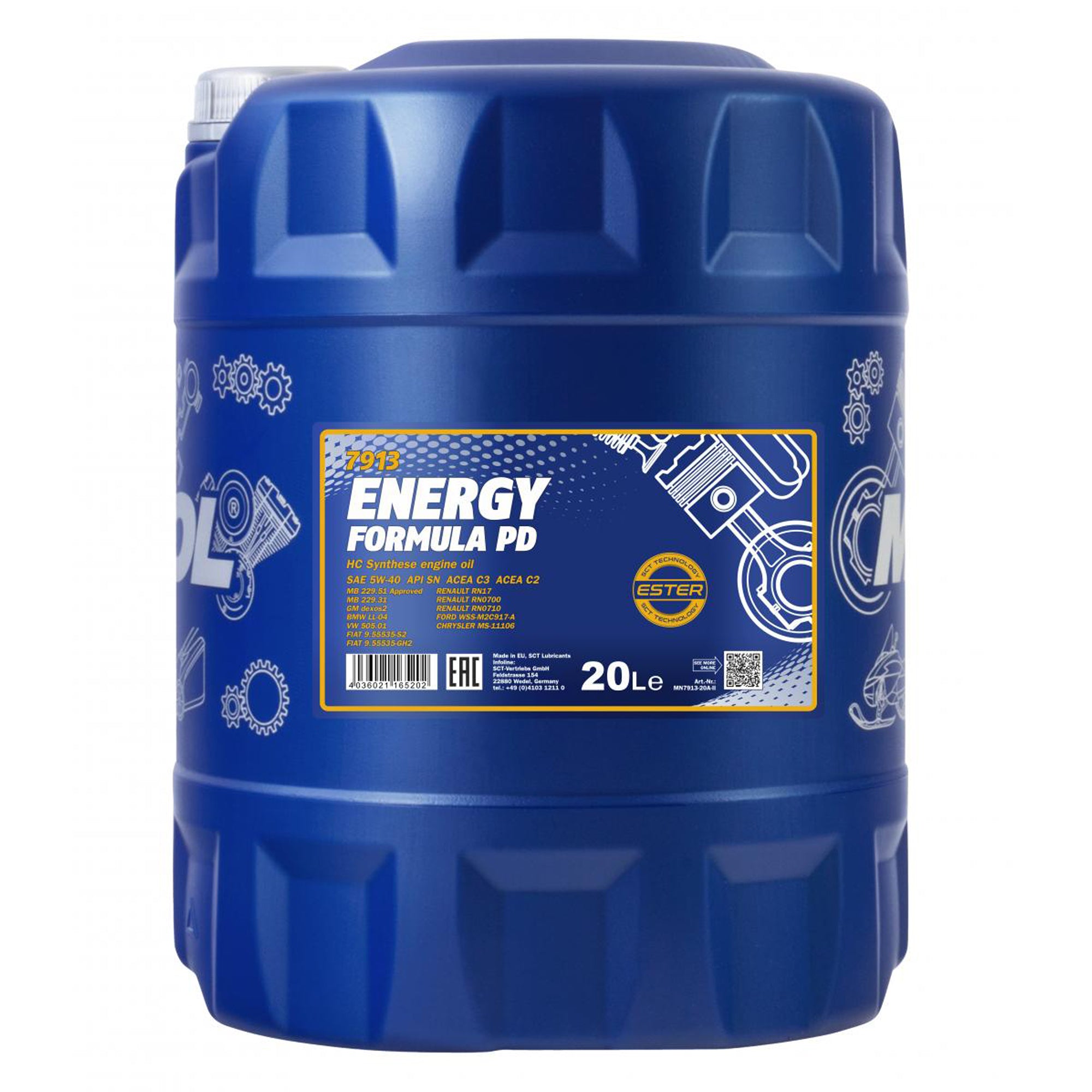 MANNOL Energy Formula PD 5W-40 7913 20 Litres