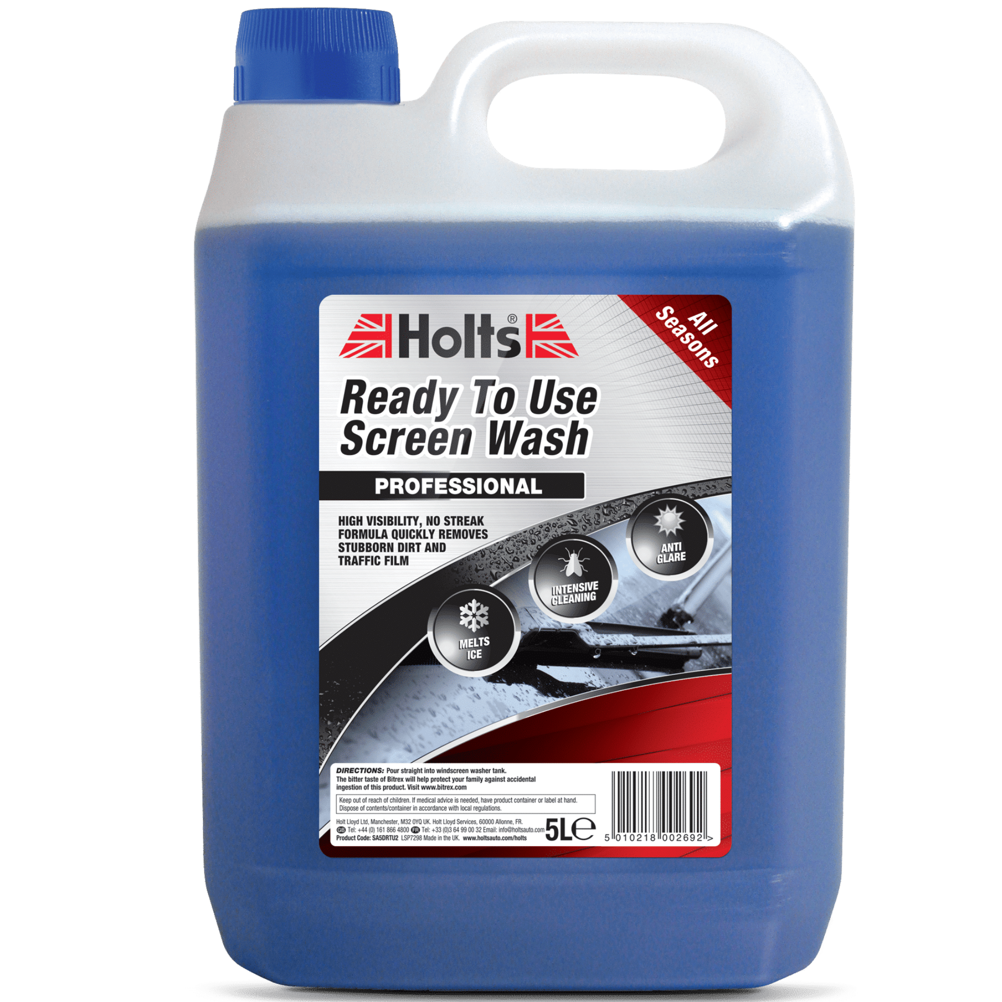 HOLTS SCREENWASH RTU 5L