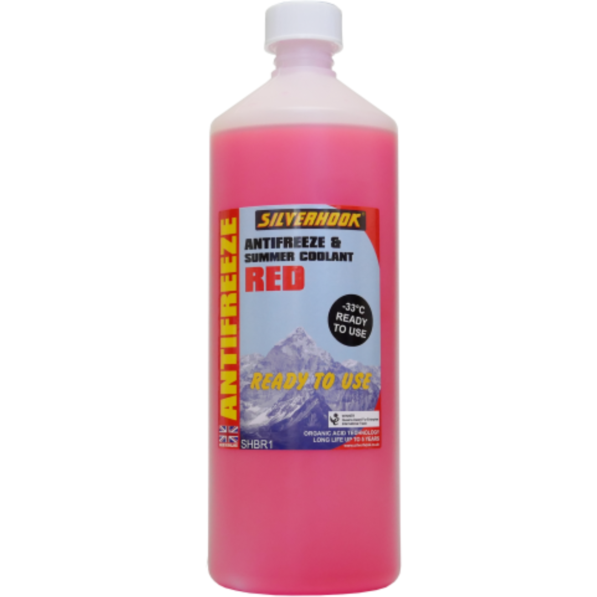 SILVERHOOK PREMIXED OAT ANTIFREEZE RED 1L