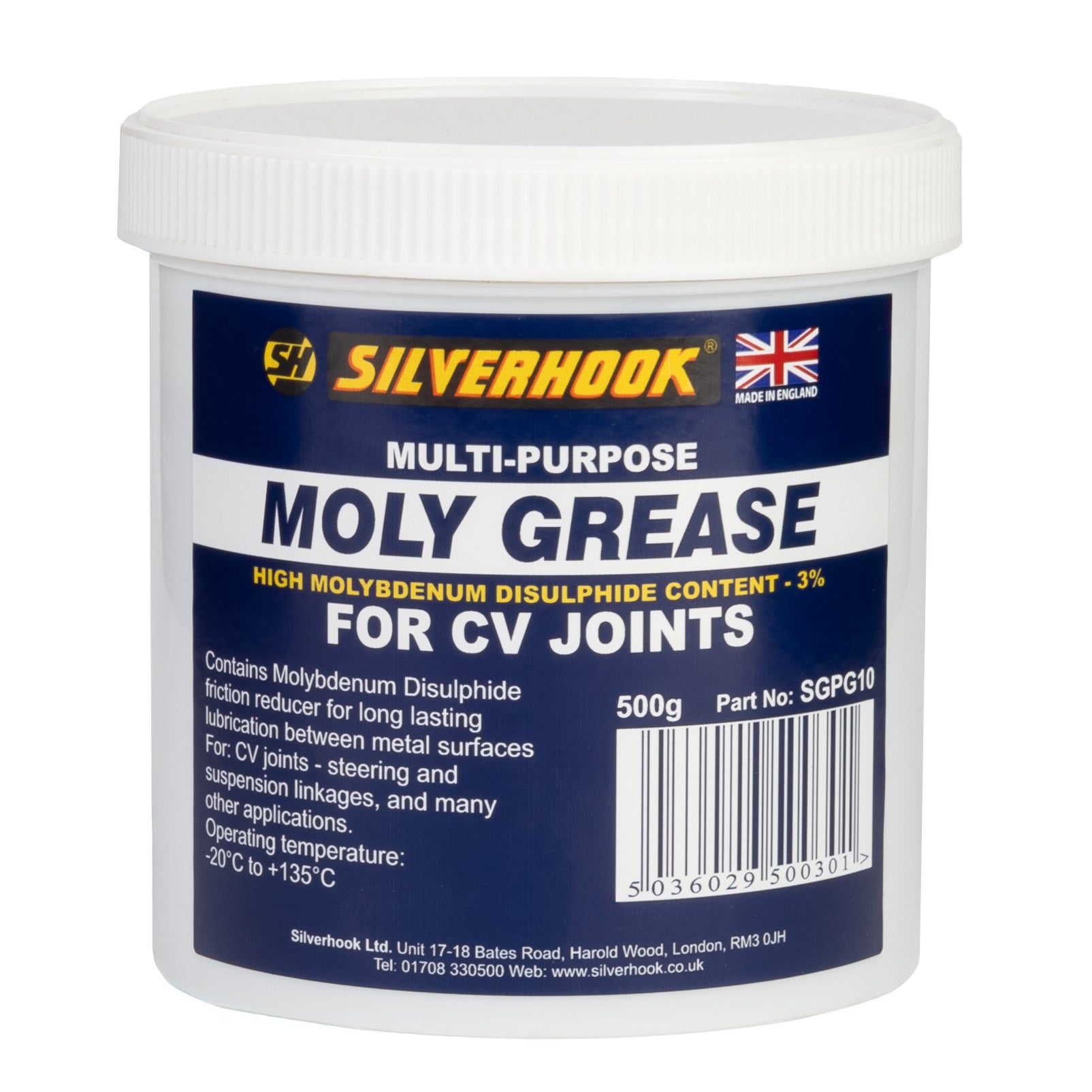 Silverhook Grease Moly 3% CV 500g