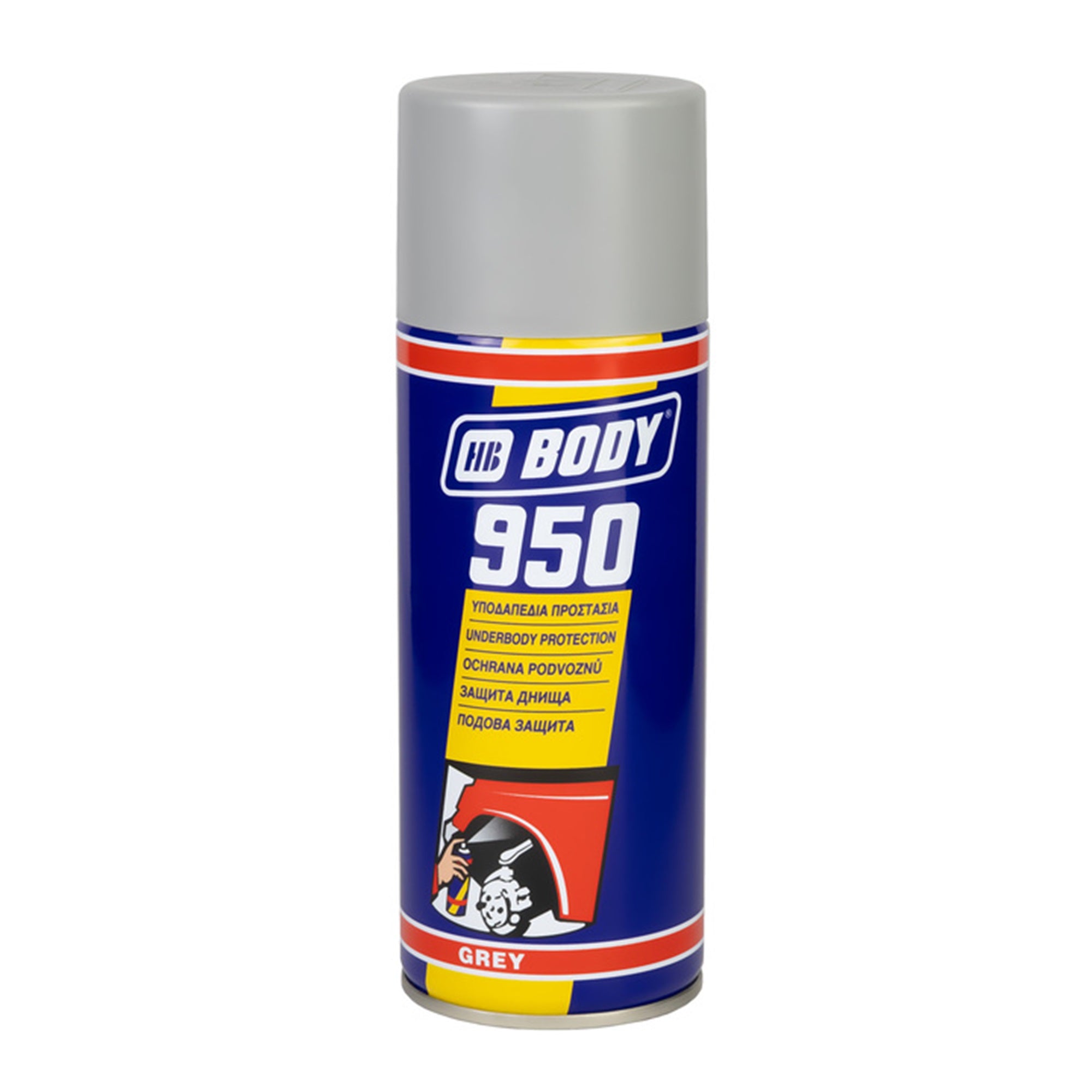 HB BODY 950 STONE CHIP SPRAY 400ML GREY