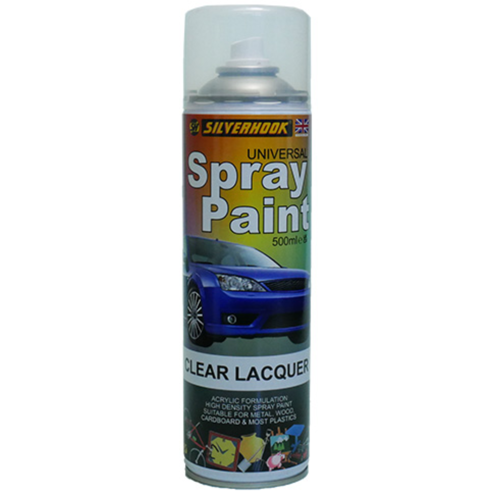 SILVERHOOK SPRAY PAINT 500ml CLEAR LACQUER