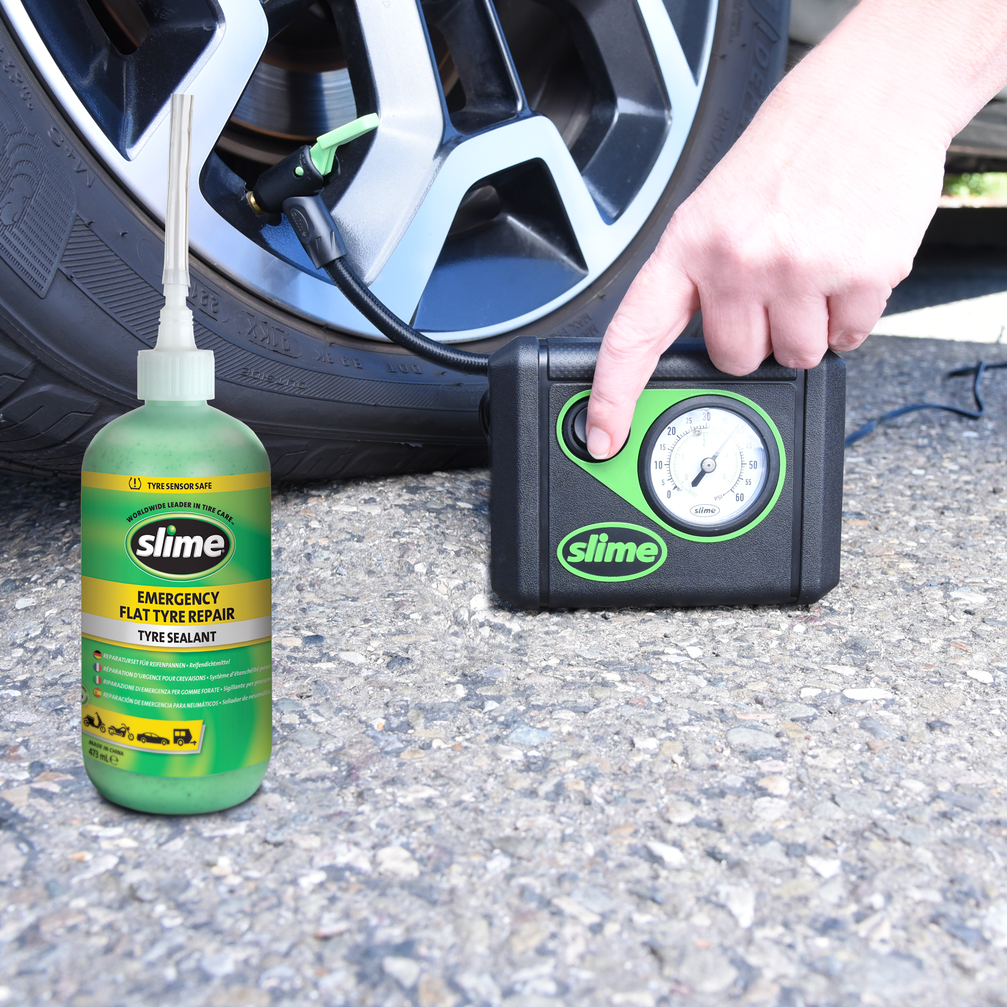 Slime Smart Repair Emergency Flat Tyre Repair