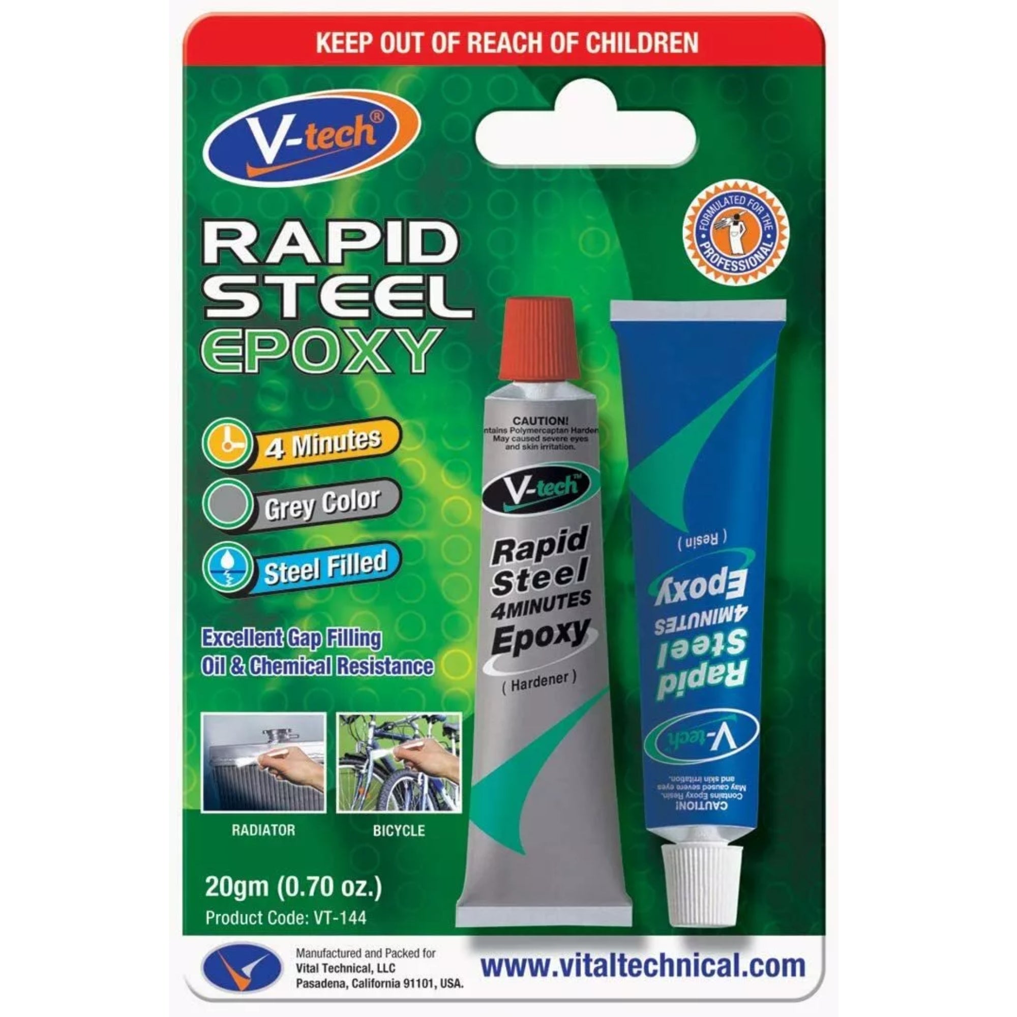 Rapid Steel - 4 Minute Epoxy - 20g