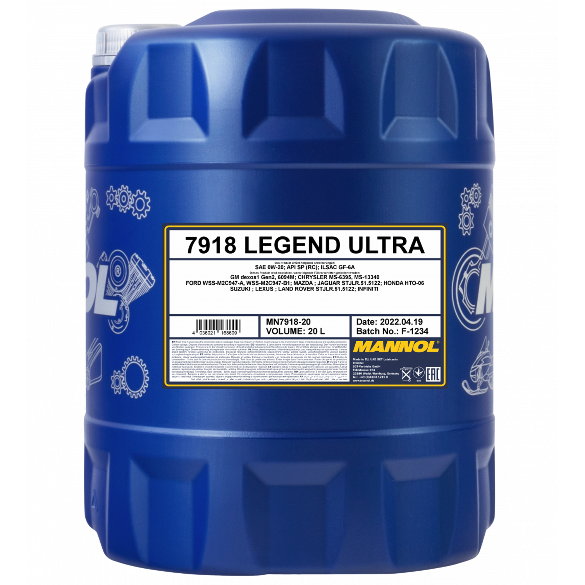 MANNOL Legend Ultra 0W-20 7918 20L