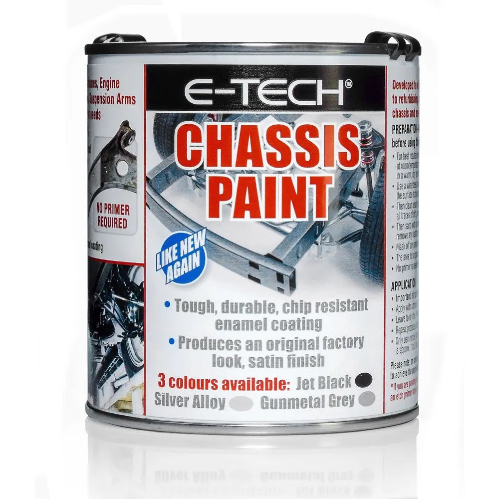 E-Tech Gunmetal Grey Chassis Paint - 500ml