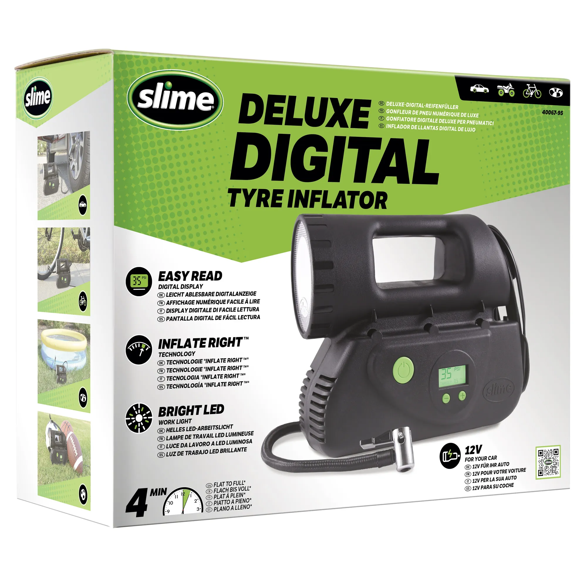 Slime Deluxe Digital Tyre Inflator