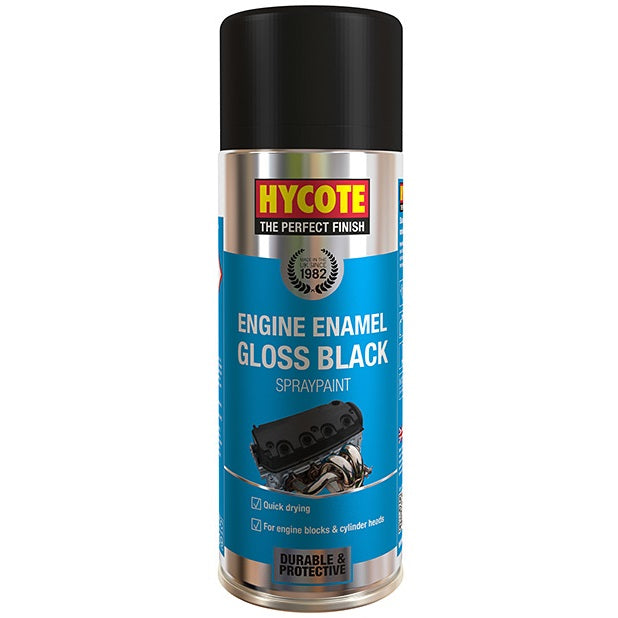 Hycote Gloss Black Engine Enamel 400ml