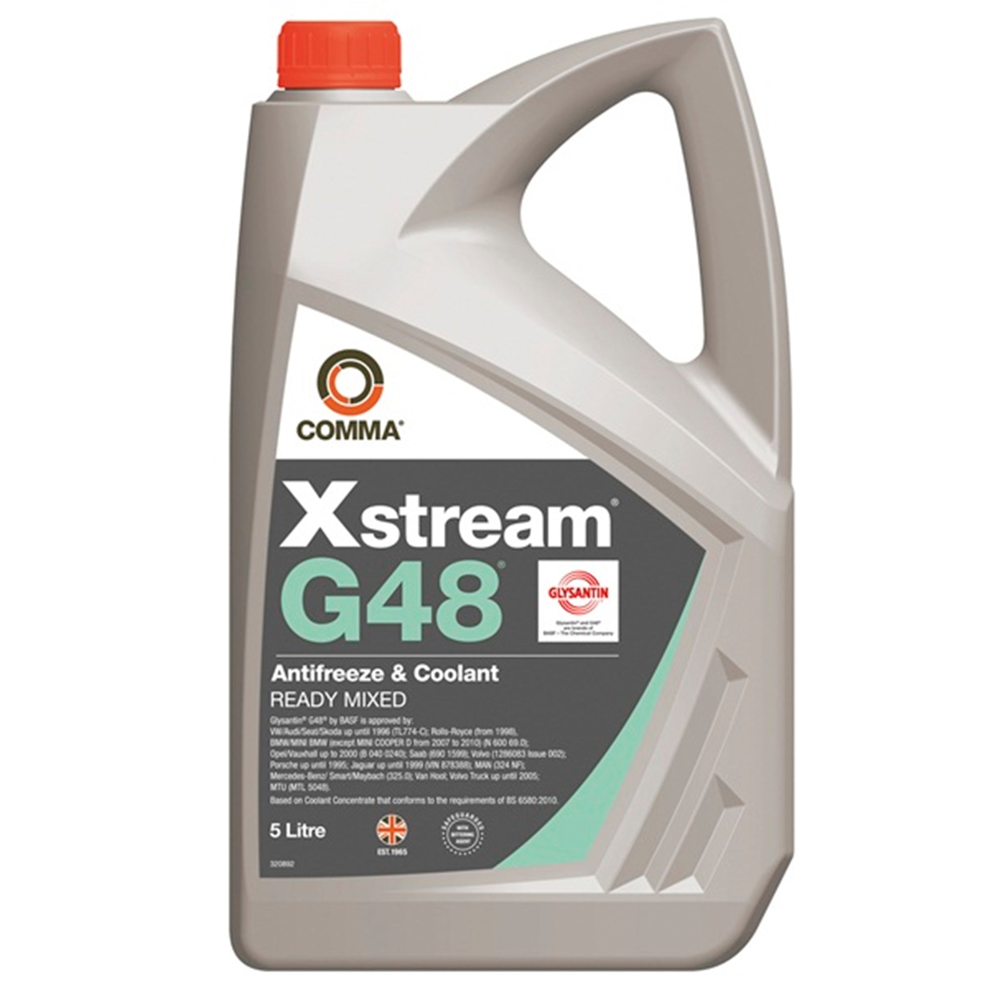 Comma Xstream G48 Antifreeze & Coolant - Ready To Use - 5 Litre