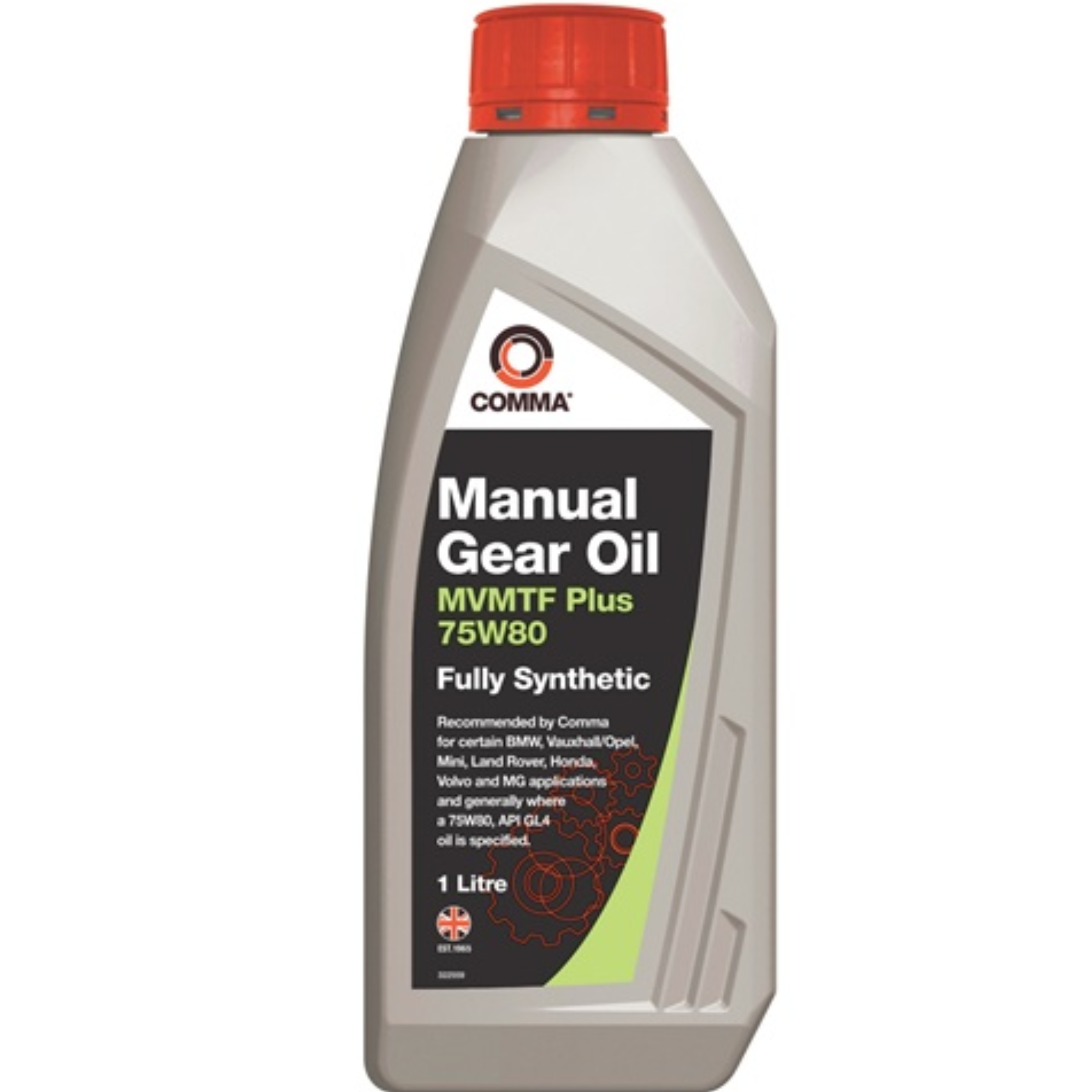 COMMA Manual Gear Oil MVMTF Plus Transmission Fluid 75W80 1 Litre