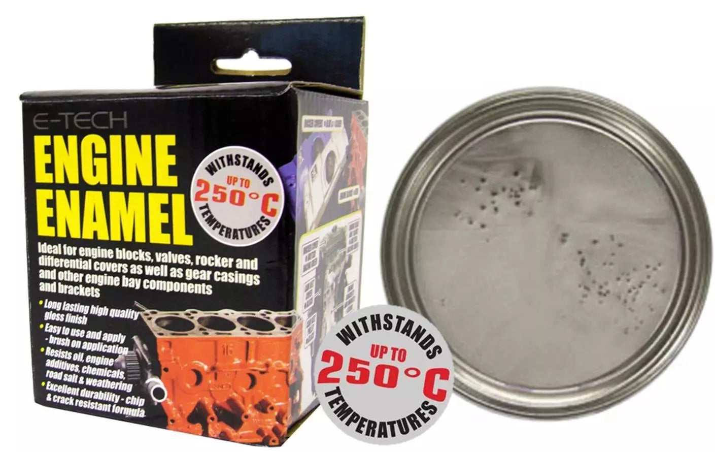 E-Tech Engine Enamel - White - 250ml Tin