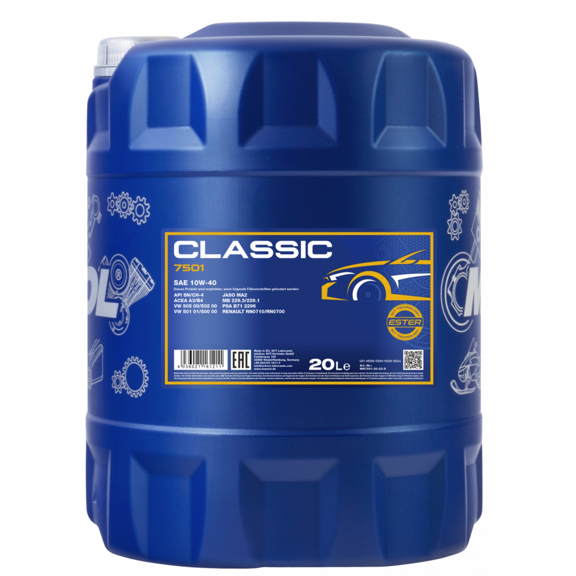 MANNOL Classic 10W-40 7501 20 Litres