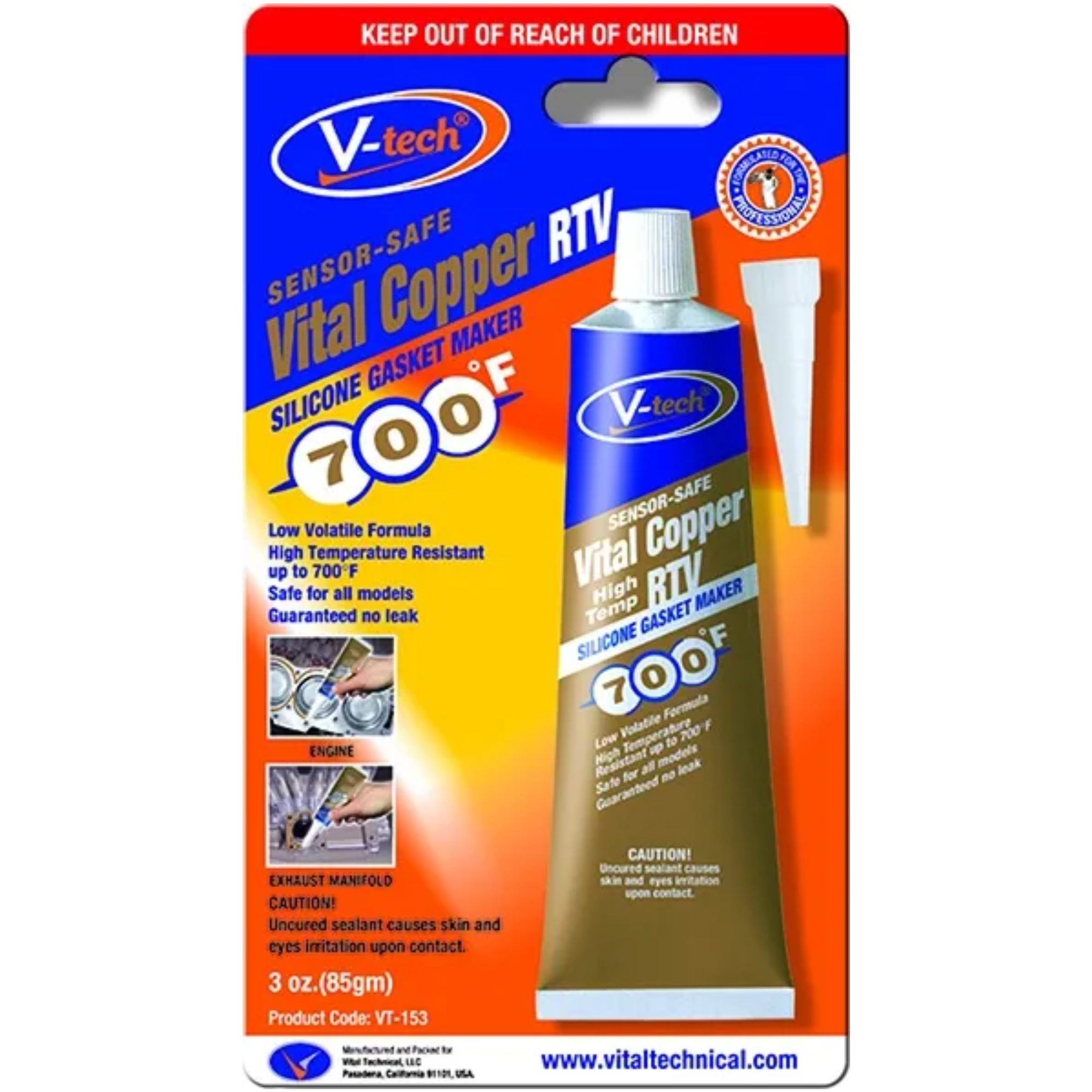 Vital Copper RTV Gasket Maker-85g