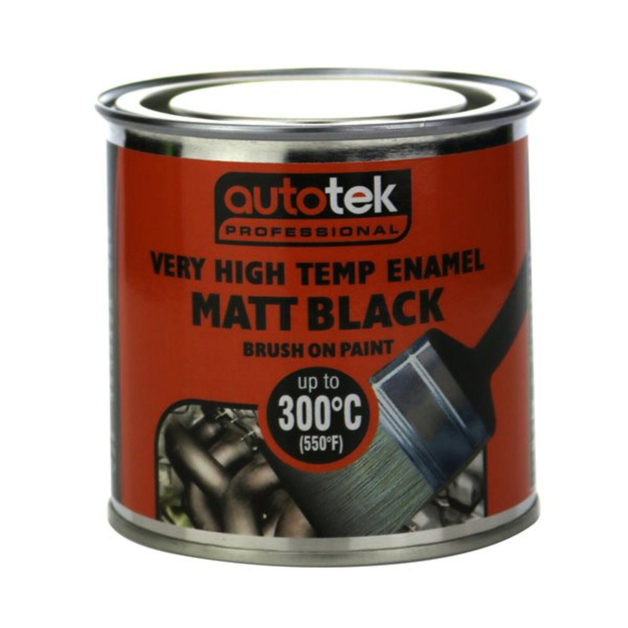 Autotek Brush On Paint - Very High Temperature - VHT Paint
Matt Black