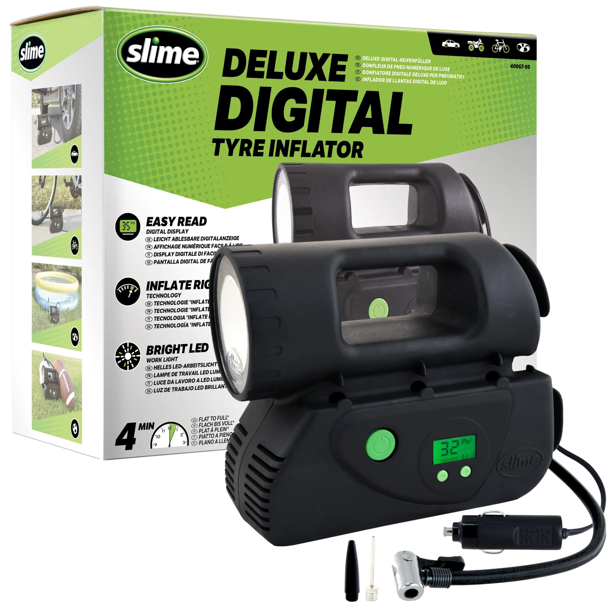 Slime Deluxe Digital Tyre Inflator