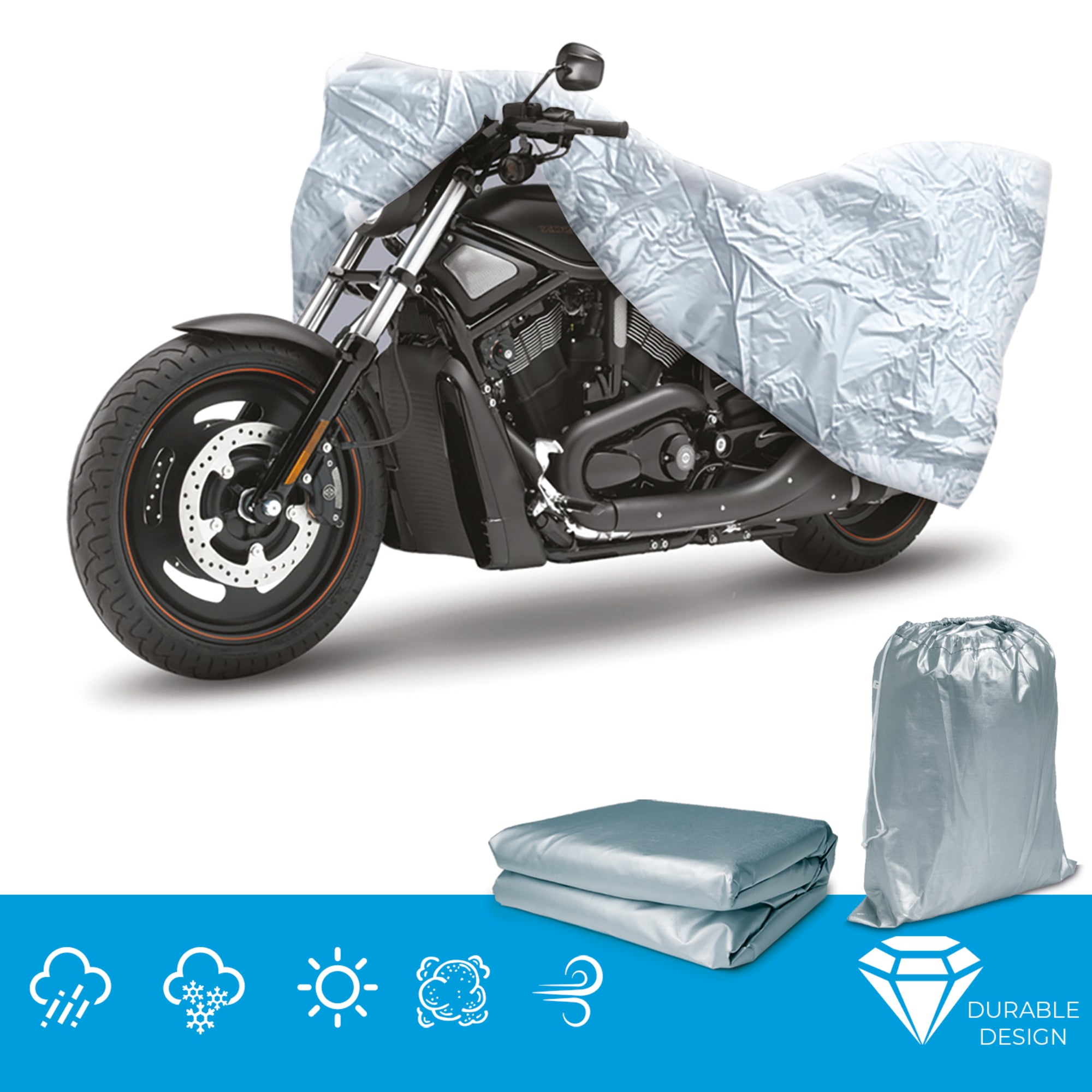 Simply Water Resistant Motorcycle Cover Medium