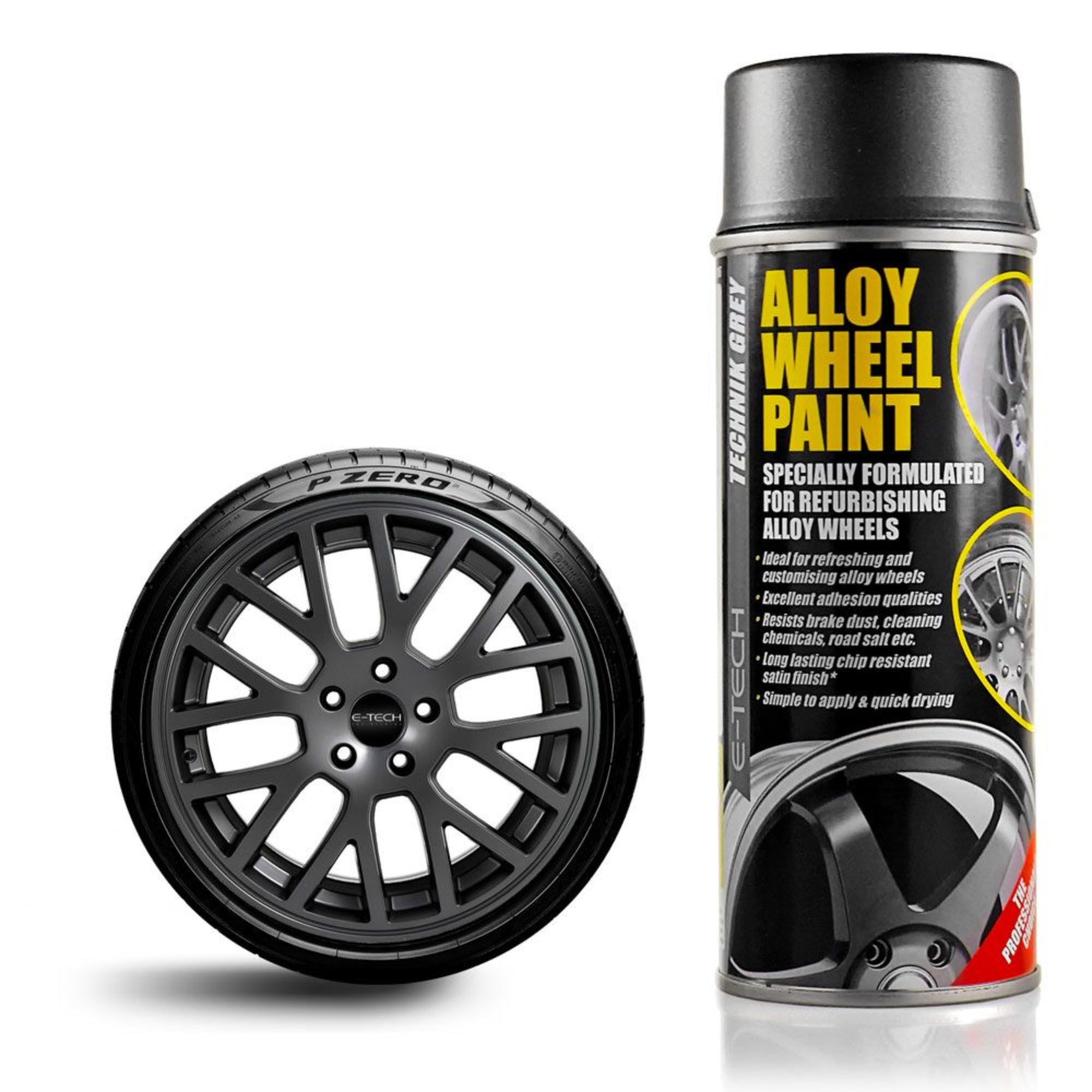 E-Tech Alloy Wheel Paint - Technik Grey - 400ml Aerosol