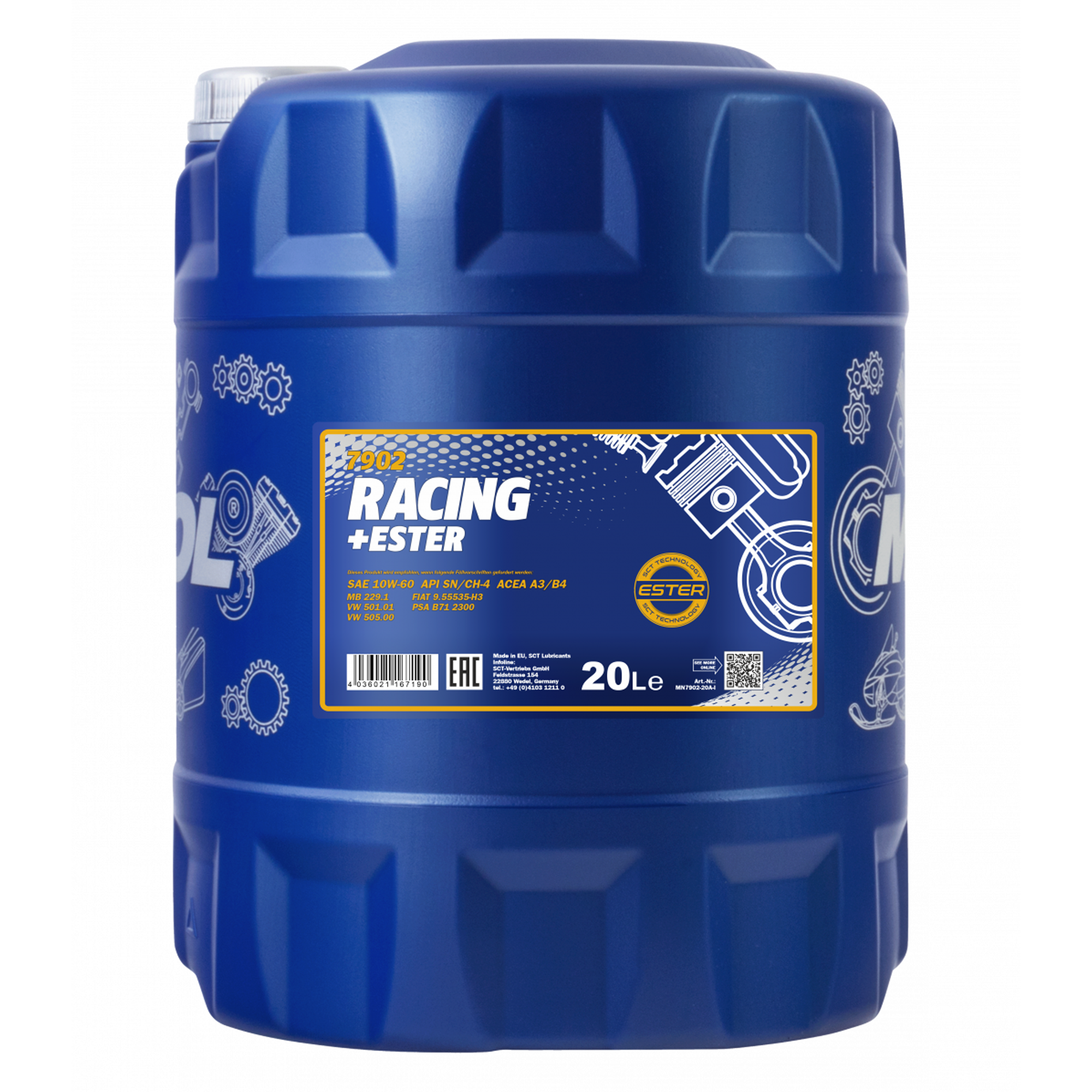 MANNOL Racing + Ester 10W-60 7902 20L