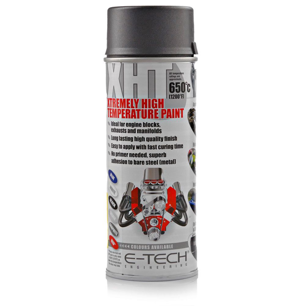 E-Tech XHT Exhaust Extremely High Temperature Paint - Graphite 400ml