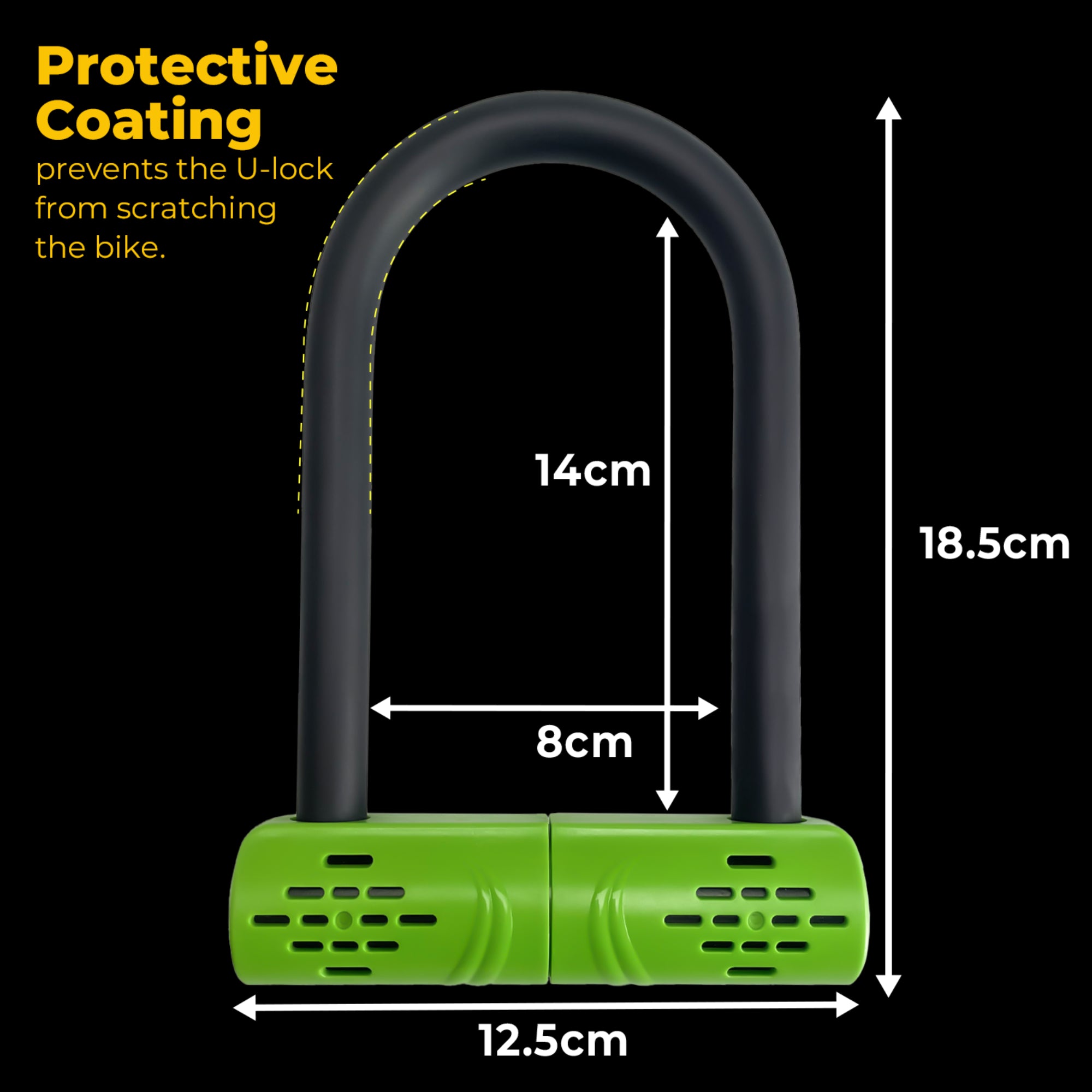 Simply Cycling U Lock With Cable With Bracket