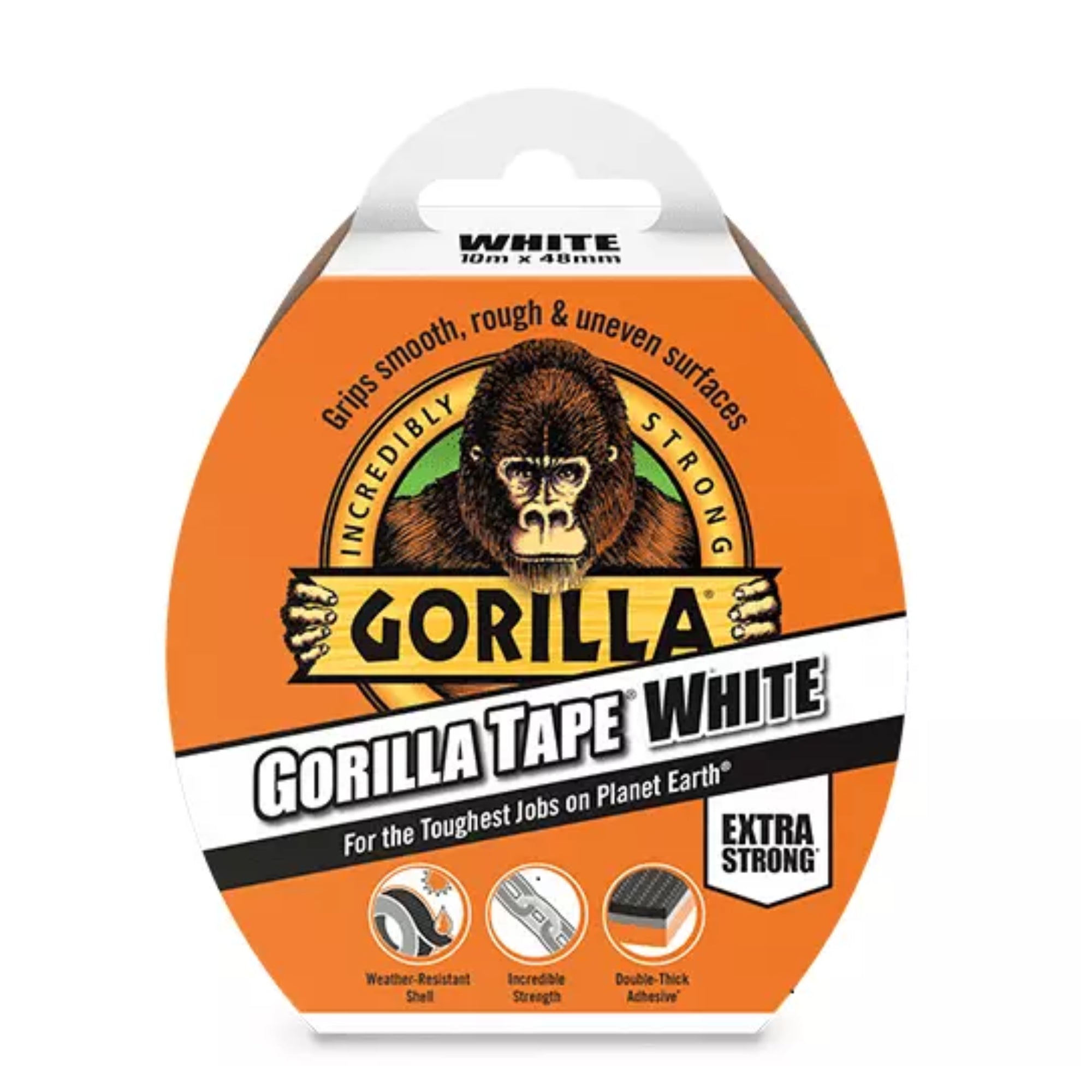 Gorilla Tape White 10m x 48mm