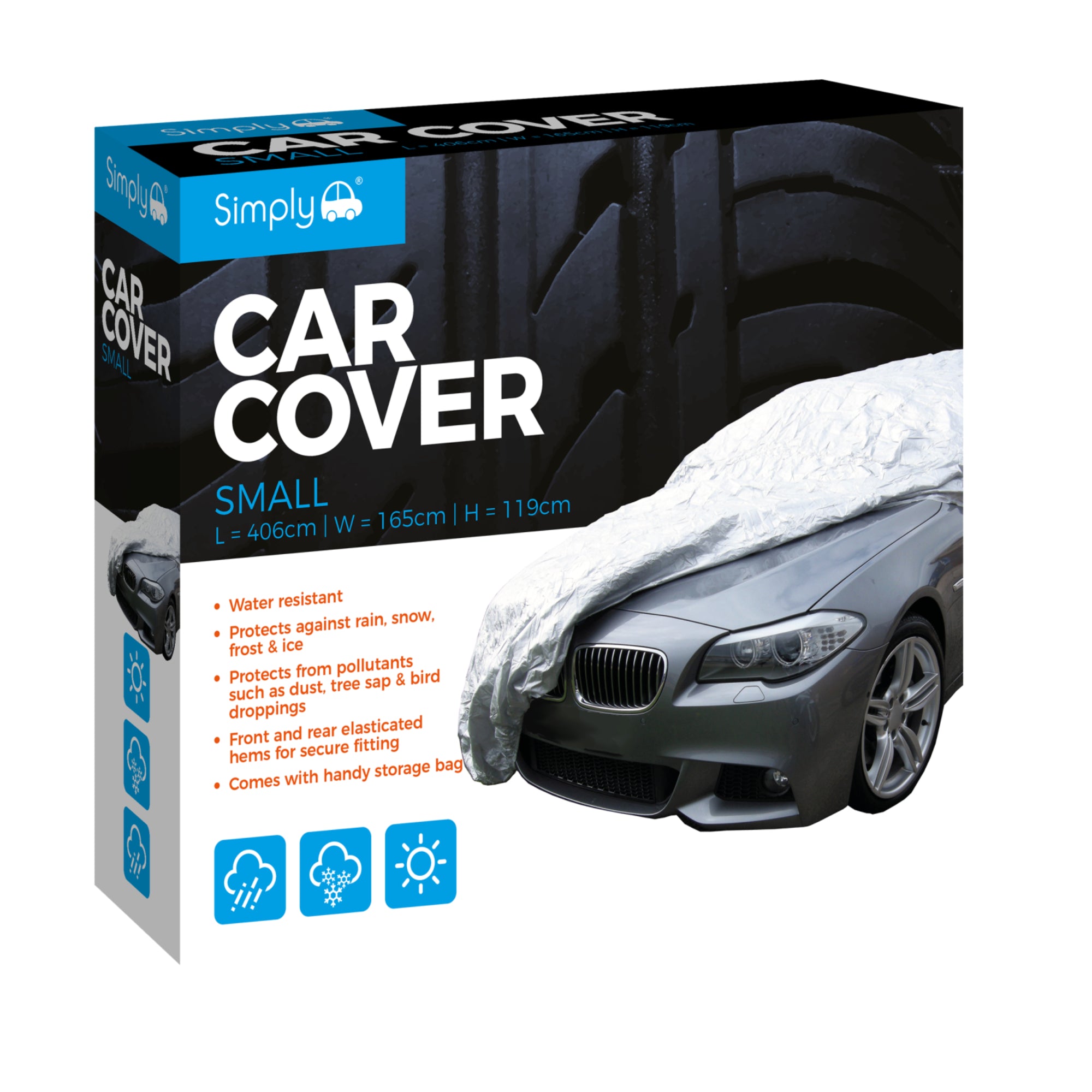 SIMPLY AUTO 'S' WATER RESISTANT CAR COVER