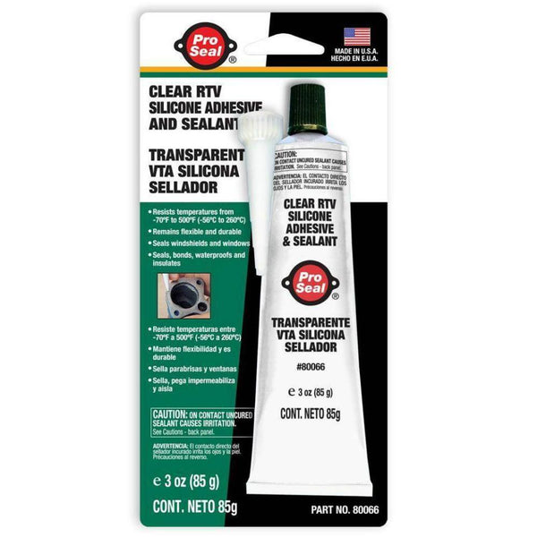 Clear RTV Silicone Adhesive Sealant Waterproof Window Sealer High Temp  310ml