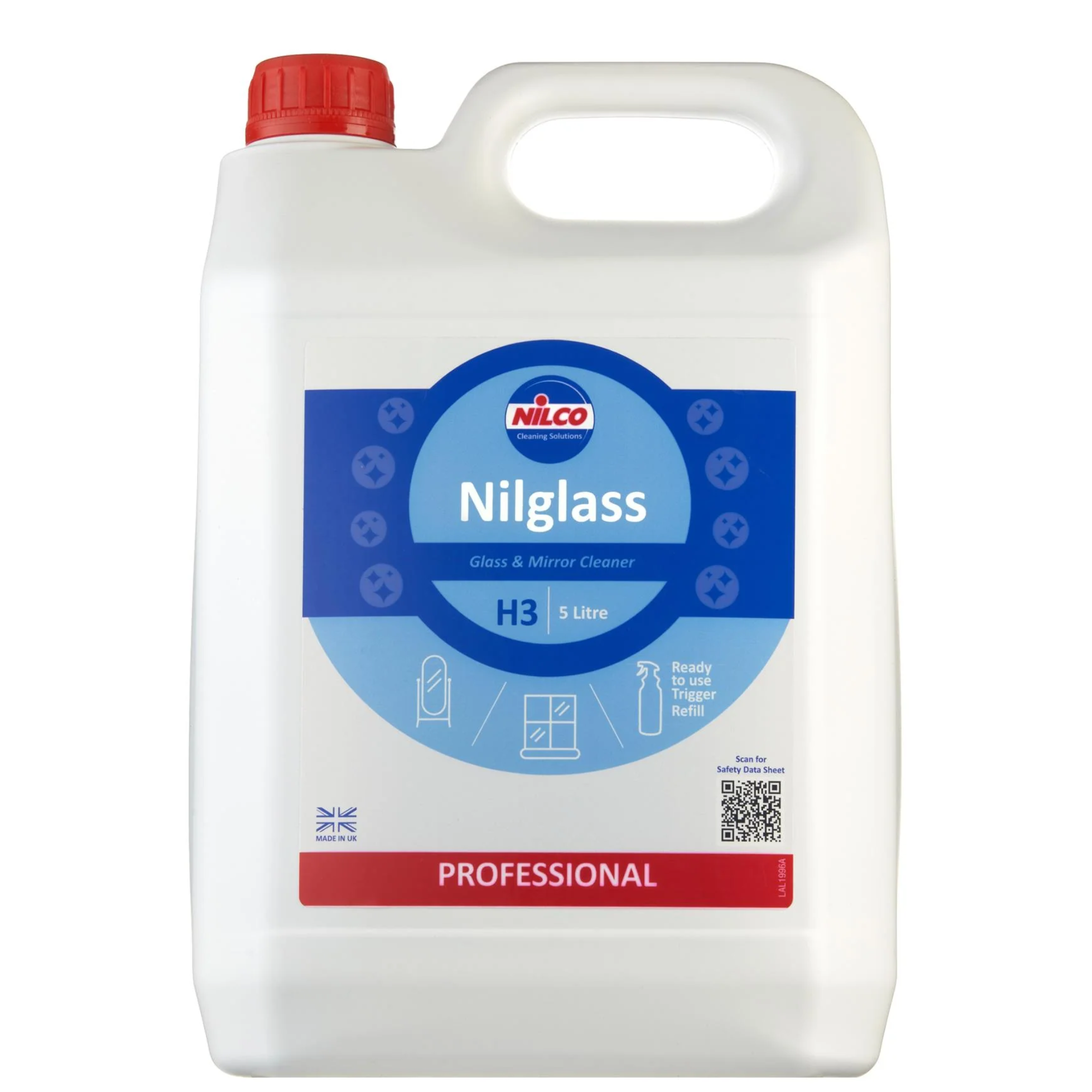 Nilco Nilglass Glass Cleaner 5L